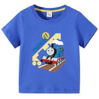 ราคา เสื้อยืดเด็กผู้ชายเสื้อยืดผ้าคอตตอนเด็กทารกเด็กผู้ชายพิมพ์ลายการ์ตูนรถไฟโธมัส (21326100750)