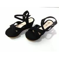 ราคา lin lin big shop รองเท้าส้นเตารีดหน้าไขว้รัดส้น รหัสyy207 (8765121790)