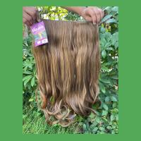 ราคา แฮร์พีช hairpiece แฮร์พีช calawigs ชิ้นหนาพิเศษไหมด้านเหมือนผมจริง แฮร์พีชปลายงุ้ม รหัส S8912L กว้าง26cm ยาว55cm (7166956376)