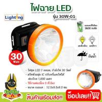 ราคา ไฟฉายส่องกบ ไฟฉายคาดหัว ไฟฉายคาดศรีษะ หัวโคม ไฟฉาย หน้าไฟ LED กันน้ำ รุ่น 30W (17196301228)