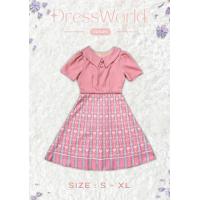 ราคา S XL 9451 งานป้าย Dress World ทรงบาน ลายหัวใจ น่าร๊ากก ไม่มีไม่ได้แล้วน๊าา (21757390591)