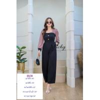 ราคา จั้มสาวอวบ จั้มขายาว จั้มสูทขายาว แฟชั้นจั๊มสูท jumpsuit จั๊มสูทขายาวสาวไซส์ใหญ่ Fashion (9944451325)