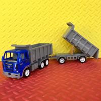 ราคา รถของเล่น รถดั้ม รถดั้มของเล่น รถดั้มพ่วง คันใหญ่ยกได้จริง แยกพ่วงได้ มีลานในตัว No 955 สีน้ำเงิน (12345168186)