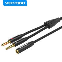 ราคา Vention สายแปลงช่องหูฟัง 3 5mm เป็น 2ช่อง rca ตัวเมีย สายแจ็คแยกหูฟัง แข็งแรงทนทาน สำหรับComputer 3 5mm Female to 2 Male 3 5mm Mic Y Splitter Headset to PC Adapter (20518384402)