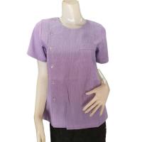 ราคา เสื้อสาธารณสุขผู้หญิง สีม่วงริ้วขาว แบบไม่ปักตรา เสื้อสาธารณสุข เสื้ออนามัย เสื้อสาธา เสื้อกาวน์ (21148023894)