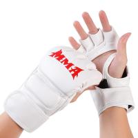 ราคา นวมชกมวย ฟรีไซส์ ถุงมือ MMA ครึ่งนิ้ว UFC Sanda ถุงมือผู้ใหญ่แบบหนา กระสอบทราย ถุงมือต่อสู้ ชกต่อย นวมชกมวยครึ่งนิ้ว สีดำ สีแดง สีขาว นวมชกมวย มีความยืดหยุ่นสูง (21474833373)