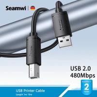ราคา Seamwi USB Printer Cable USB Type B Male to A Male USB 2 0 Cable for Canon Epson HP Label Printer DAC 1M 1 5M 2M 3M 5M (21532232585)