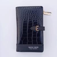 ราคา กระเป๋าสตางค์ใบกลาง Nattha สองพับ หนังPUอัดลายจรเข้ รุ่น E9012 (20962907248)