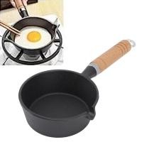 ราคา กระทะเหล็กหล่อ ด้ามจับไม้ ขนาดเล็ก 10 ซม กระทะ สําหรับทอดไข่ แพนเค้ก (21172364624)