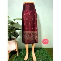 ราคา ผ้าซิ่นไหมไทยลาวแบบสั้น ผ้าซิ่น ผ้าถุงแบบสั้น ลาวสั้น แบบป้ายข้างติดตะขอ (20633218385)