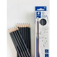 ราคา ชุดดินสอ 2B Staedtler 12 แท่ง mark 2B exam pencils Germany แท่งสีดำล้วน เขียนข้อสอบ สีเข้ม เหลาง่าย ไส้แข็งทนทาน (17115531036)