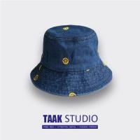 ราคา Fashion Hat XD หมวกบักเก็ต หมวกยีนส์ ปีกสั้น smile รอยยิ้ม (21577780480)