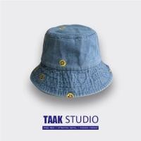 ราคา Fashion Hat XD หมวกบักเก็ต หมวกยีนส์ ปีกสั้น smile รอยยิ้ม (21577780479)