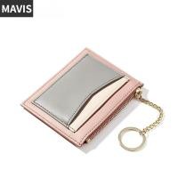 ราคา กระเป๋าสตางค์ใส่บัตรซิปกระเป๋าสตางค์ใบสั้นสไตล์เกาหลีสำหรับผู้หญิง Dompet Koin ผู้หญิงมีซิป3สีประกบกระเป๋าสตางค์ขนาดเล็ก (20768827624)