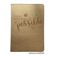 ราคา สมุดโน๊ตA5 หน้าปกลาย 1A 3C กระดาษคราฟท์เย็บขอบ พิมพ์ลายกราฟฟิก Inspiration Kraft Paper with Graphic Print Notebook A5 size เนื้อในกระดาษถนอมสายตา (11856775877)