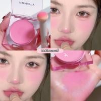 ราคา ครีมบลัชออน Blush ฟรีพัฟแป้ง โทนส้ม สีสวย บรัชออน ปัดแก้ม เนื้อดี สีสวย ติทนนาน กันน้ำ สีส้ม ผิว พีช (21644759437)