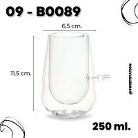 ราคา Double Wall Glass แก้วน้ำสองชั้น แก้ว แก้วน้ำ ขนาด 80 400ml แก้ว ชา กาแฟ ทนความร้อนและเย็น แก้ว2ชั้น มีผนัง2ชั้น ดีไซน์สวย แก้วมินิมอล แข็งแรง (21263753839)
