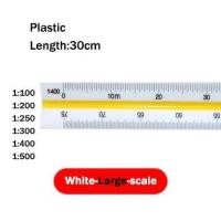 ราคา ไม้บรรทัดสเกล สเกลสามเหลี่ยม 30 ซม Triangular Scale Ruler ไม้สามเหลี่ยม ไม้วัดสเกล ไม้สเกล (20931569253)