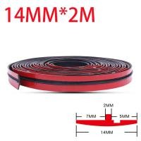 ราคา 14 19MM Car Rubber Seal Strips Roof Window Sealing Trim Auto Rubber Sealant Stickers 2M Sound Proof Dustproof Waterproof Windshield Roof Protector Sealing Strips Tape Universal Trim (21422546507)