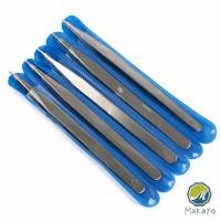 ราคา Makayo คีมหนีบอเนกประสงค์ มี 2 แบบ คีบหนีบสแตนเลส ปากคีบงอ ปากคีบแหลม Stainless steel tweezers สปอตสินค้า (19764180459)