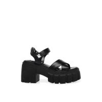 ราคา Steve Madden รุ่น Breakout รองเท้าส้นตึกผู้หญิง หนังสีดำ (21368166622)