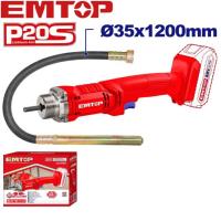 ราคา EMTOP เครื่องจี้คอนกรีตไร้สาย รุ่น ECVL2023013 สายยาว 1 20 เมตร เครื่องจี้ปูน (21733320136)
