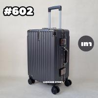ราคา กระเป๋าเดินทางล้อลาก แบบโครงอลูมิเนียม กระเป๋าเดินทาง ขนาด 20นิ้ว 25นิ้ว 29นิ้ว แข็งแรง ทนทาน นั่งได้ รุ่น 602 (20833310843)