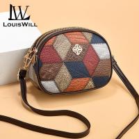 ราคา LouisWill กระเป๋าโทรศัพท์กระเป๋ากระเป๋าสะพายบ่าของผู้หญิงสไตล์โบฮีเมียน Tas Bulat ลวดลายสร้างสรรค์บรรจุได้เยอะสามชั้นแบบย้อนยุคพิมพ์ลายพาดไหล่ปรับได้สาย (21790710140)