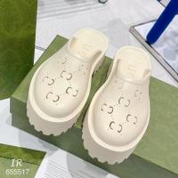 ราคา รองเท้าหัวโตแบบสวมปิดหน้าเปิดส้นวัสดุยางEVAน้ำหนักเบาใส่สบายเท้า มีกล่องกุชชี่และถุงกุชชี่ตามคลิป (19499537345)
