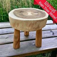 ราคา เก้าอี้ไม้ ม้านั่ง เก้าอี้นั่งไม้ สตูล 3 ขา Stool มินิมอล ไม้จามจุรี สีไม้ ธรรมชาติ โต๊ะข้าง วางต้นไม้ วางกระถาง 30x30x37cm งานทำมือ Solid Wood Riser (21638501111)
