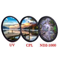 ราคา KnightX UV CPL variable Neutral Density Adjustable Polarizing ND2 ND ND4 ND8 ND16 ND32 ND400 Camera Lens Filter 49mm 52mm 55mm 58mm 62mm 67mm 72mm 77mm for Canon Eos Sony Nikon Photography Set 49 52 5