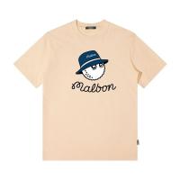 ราคา Classic Golf Loose Short Sleeve Mens Fashion MALBON Printed Round Neck Short Sleeve T Shirt (20709589651)