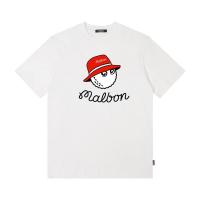 ราคา Classic Golf Loose Short Sleeve Mens Fashion MALBON Printed Round Neck Short Sleeve T Shirt (20709589641)