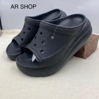 ราคา รองเท้า Crocs ผู้หญิง รองเท้าแตะสวมผู้หญิง รองเท้าส้นสูงผู้หญิง รองเท้าส้นตึก เบานิ่มใส่สบาย (19707661118)