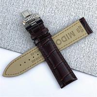 ราคา Mido MIDO เดิม helmsman สายหนัง M005430A ตัวผู้ M005 หางเสือสามตา commander สายหนังแท้ 22mm (20389566651)