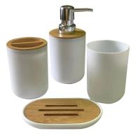 ราคา Bathroom Accessories Set Soap Dispenser Bottle Dish Washroom Toothbrush Holder Cup Suit (20788497515)