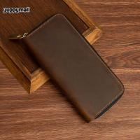 ราคา กระเป๋าสตางค์หนังแท้ ใบยาว รุ่นซิปรอบ หนังวัวแท้ 100 ใส่โทรศัพท์มือถือได้ กระเป๋าผู้ชาย หนังอย่างดี ผลิตจากโรงงานไทย (21535257782)