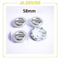 ราคา JD 4 ชิ้น 58 มิลลิเมตรนิสสันดุมล้อขอบปกฝาครอบล้อศูนย์สำหรับนิสสัน Almera X Trail Navara NP300 Grand livina Serena C27 Sentra N16 ฝาครอบ (21584300261)