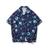 ราคา HBUH เสื้อฮาวาย เสื้อเชิ้ต สงกรานต์ ลายดอก พื้นดำ พื้นขาย สงกรานต์ แบบลายไทย สวมใส่สบาย (21594453386)