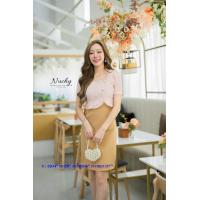 ราคา เดรส S อก34นิ้ว เดรสสาวอวบ เดรสทำงาน เดรสสาวไซส์S Dress Fashion แฟชั่น ชุดทำงาน แซค ซิปหลัง กระเป๋าข้าง (20597002393)
