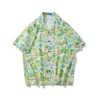 ราคา HBUH เสื้อฮาวาย เสื้อเชิ้ต สงกรานต์ ลายดอก พื้นดำ พื้นขาย สงกรานต์ แบบลายไทย สวมใส่สบาย (21594453373)