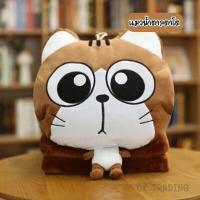 ราคา polyleeshops 0135 ตุ๊กตาหมอนผ้าห่ม ตุ๊กตาหมอนผ้าห่ม แมวเมียว วินเทจ (16598886023)