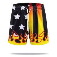 ราคา Hanlu กางเกงขาสั้นลำลองอเมริกาแบบย้อนยุคกางเกงกีฬาวิ่งกางเกงบาสเกตบอลแฟชั่นของผู้ชายกางเกงขาสั้นหลวมระบายอากาศที่สะดวกสบาย (21682168741)