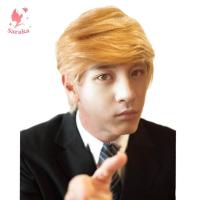 ราคา ซารากะผู้ชายวิกผมทองสั้นสังเคราะห์สีบลอนด์วิกผมคอสเพลย์โดนัลด์ทรัมป์ชุดประกอบงานแฟนซี (19284574791)
