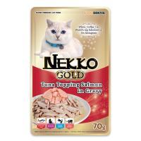 ราคา Nekko Gold Cat Pouch x 12 pcs อาหารแมวเปียก อาหารแมว อาหารเปียกแมวผลิตจากปลาเนื้อขาว แบบซอง 70กรัม ยกกล่อง 12 ซอง (21397096369)