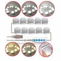 ราคา pack 10led A หลอดไฟติดกระจกในบ้าน Mirror Lights หลอดไฟติดกระจกในบ้าน ปรับได้3สี ใชไฟUSB (13121956378)