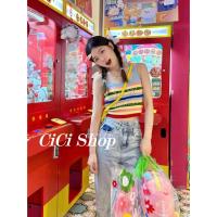 ราคา Cici 6589 เสื้อครอปสายเดี่ยวงานไหมพรม detail งานไขว้หลังสไตล์สาวเผ็ดหวาน (21673199483)