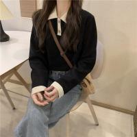 ราคา keu d พร้อมส่ง เสื้อแขนยาว งานคอปก ไหมถัก ไล่สีทูโทน แฟชั่นมินิมอล (21402906199)