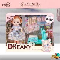 ราคา ตุ๊กตาบาโบลี่ บาร์บี้ ผิวขาวหน้าเกาหลี ญี่ปุ่น ตาแก้วมีขนตา ขนาดตุ๊กตา 15 cm Set ตุ๊กตา ของเล่น (21166424376)