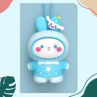 ราคา พัดลมคล้องคอ พัดลมห้อยคอ รูปกระต่ายน้ำหนักเบาพกพาง่าย ลมเเรง เเถมฟรีสายชาร์จ (21472413589)